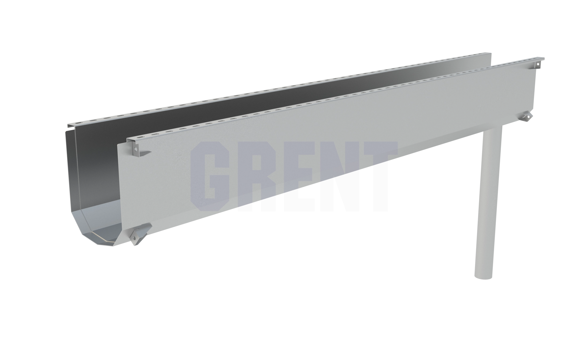 Лоток водоотводный мостовой GRENT MosT подвесной 350 выпускной