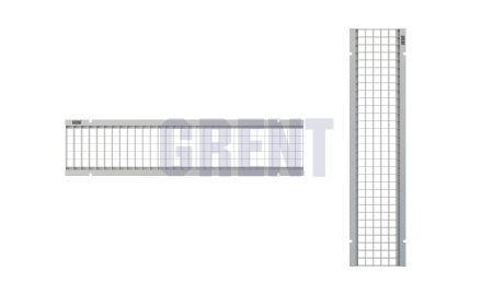 Решетка стальная ячеистая GRENT PlasT DN200 B125 