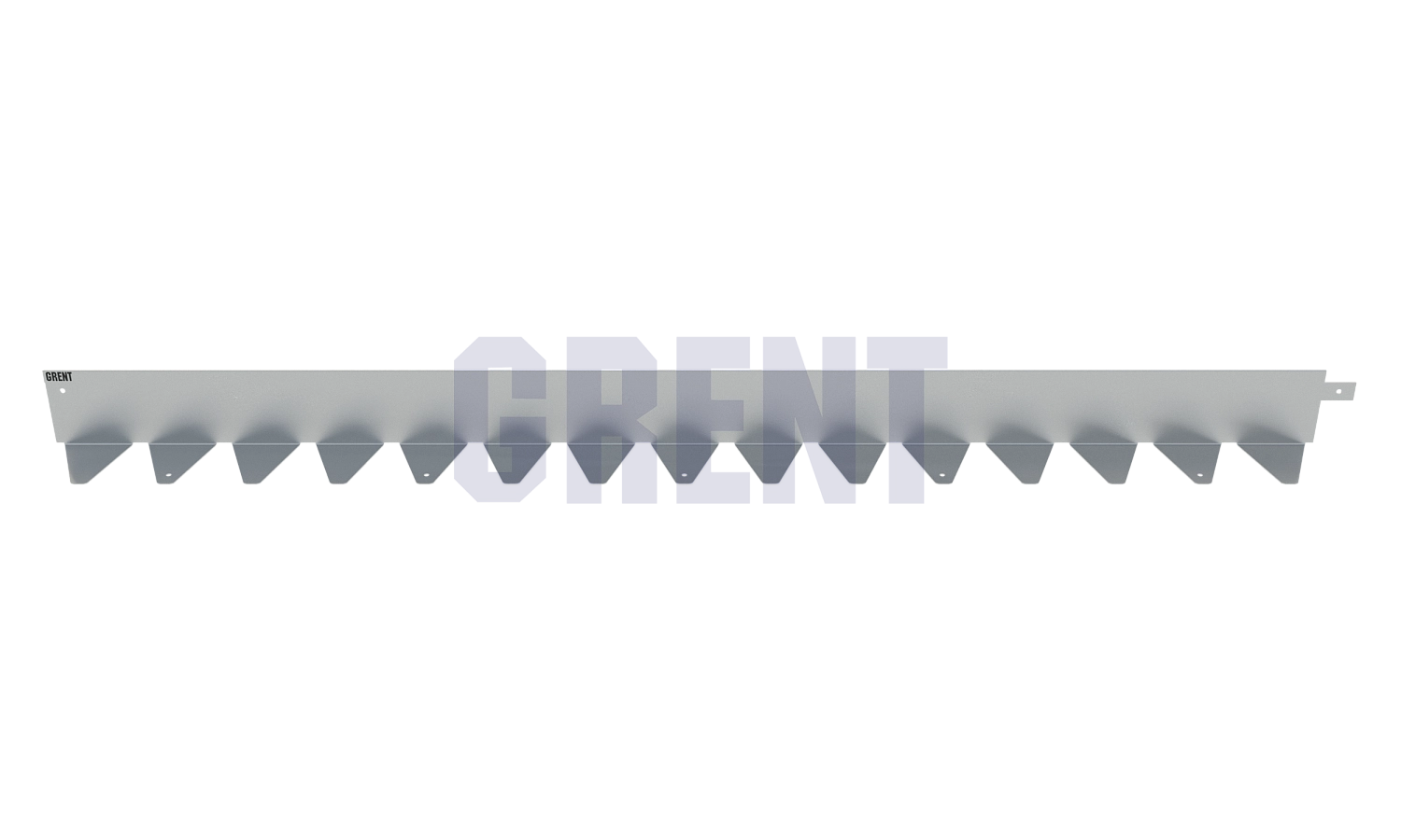 Бордюр стальной GRENT BR L-образный 2400*80, 1,5, оцинкованный