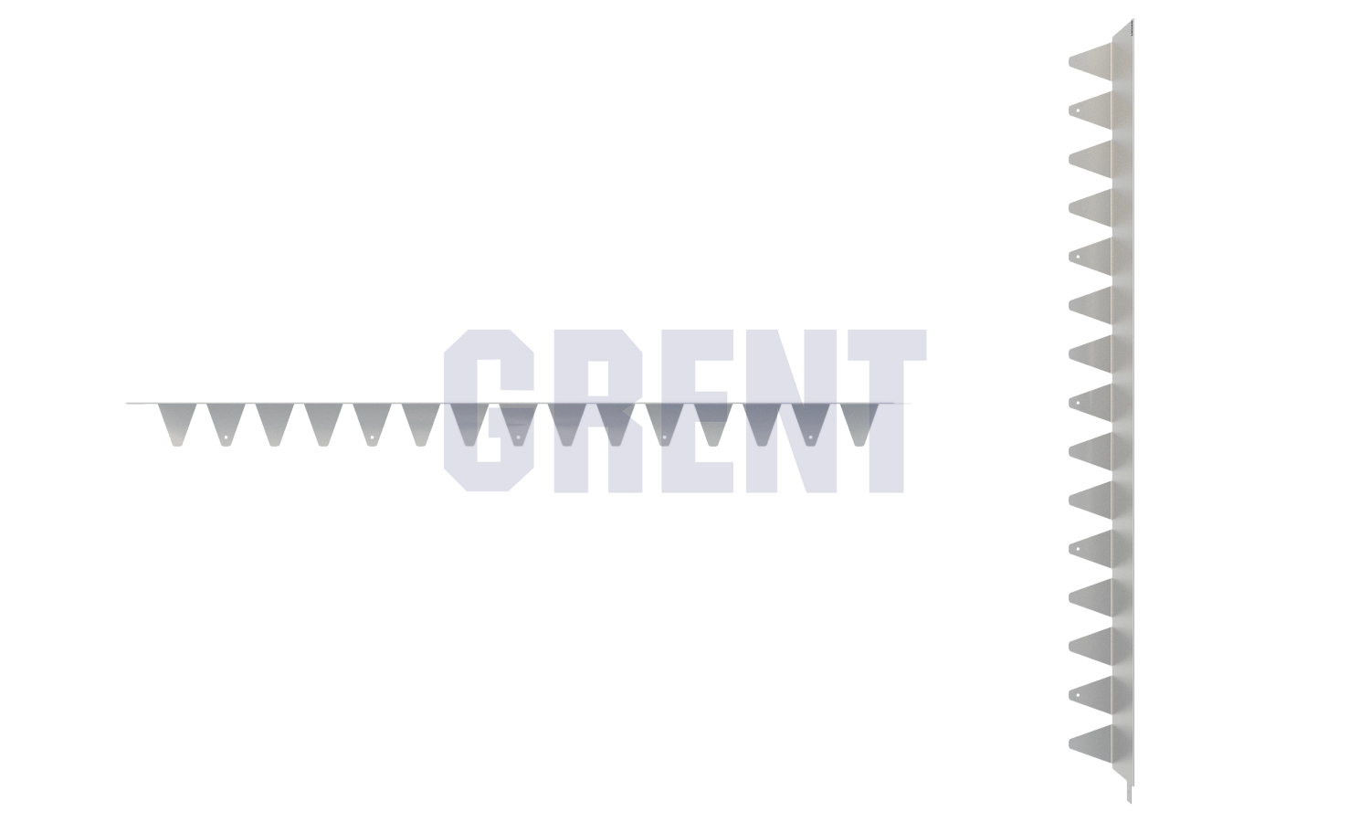 Бордюр стальной GRENT BR L-образный 2400*150, 1,5, оцинкованный