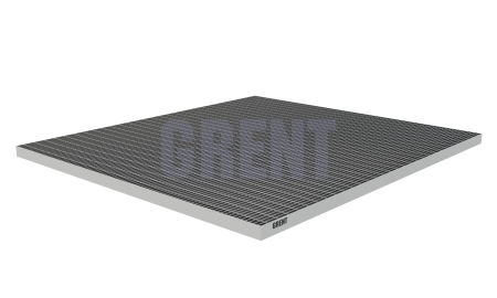 Прессованный настил из нержавеющей стали GRENT 33х33 900х1000