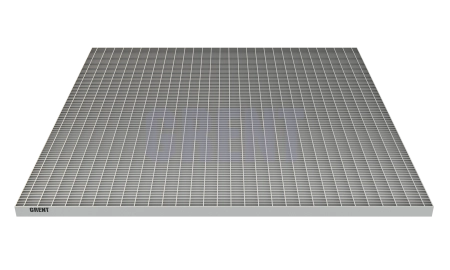 Прессованный настил из нержавеющей стали GRENT 33х11 1000х1000