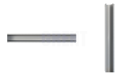 Лоток водоотводный мостовой GRENT MosT подвесной 250 торцевой