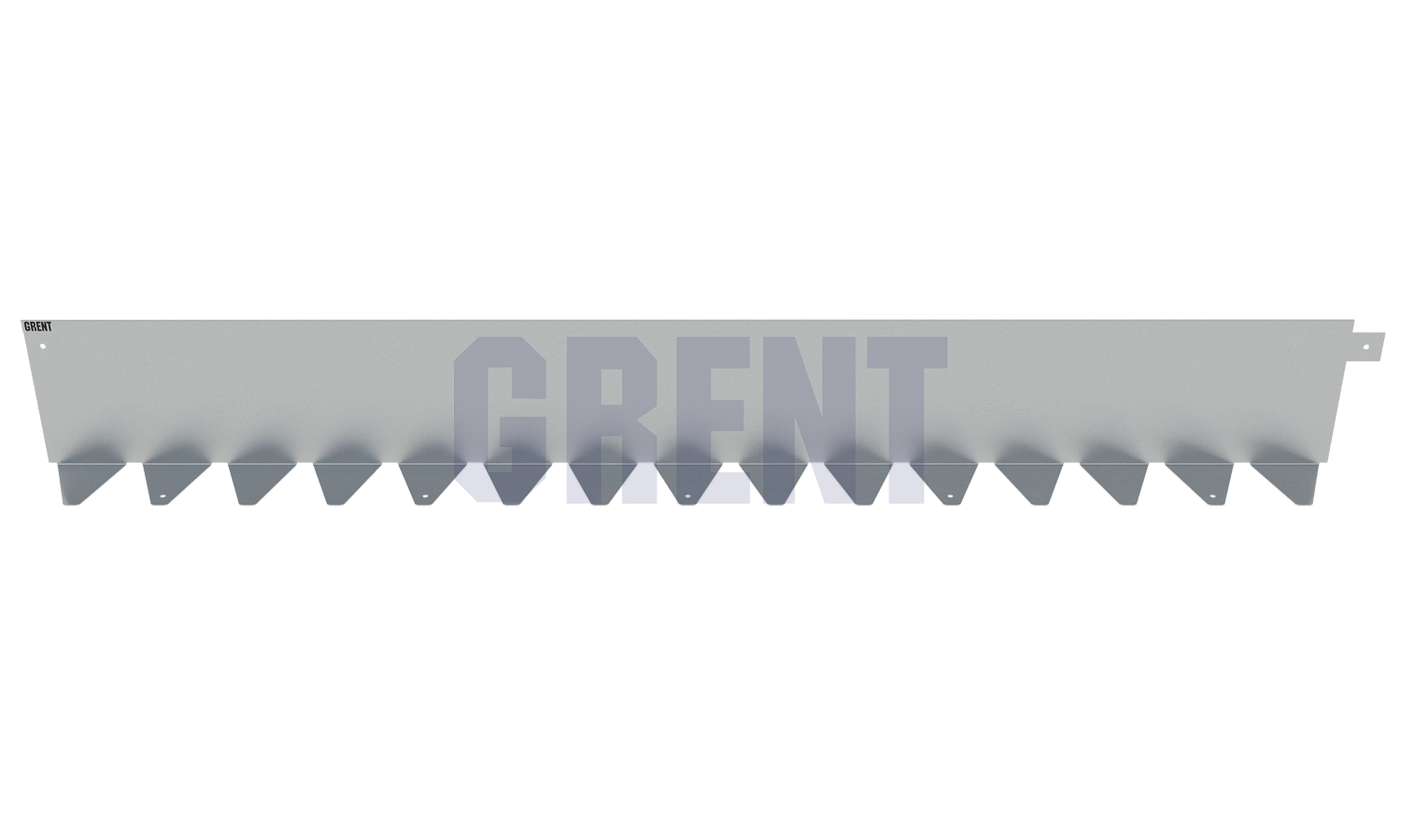 Бордюр стальной GRENT BR L-образный 2400*150, 1,5, оцинкованный