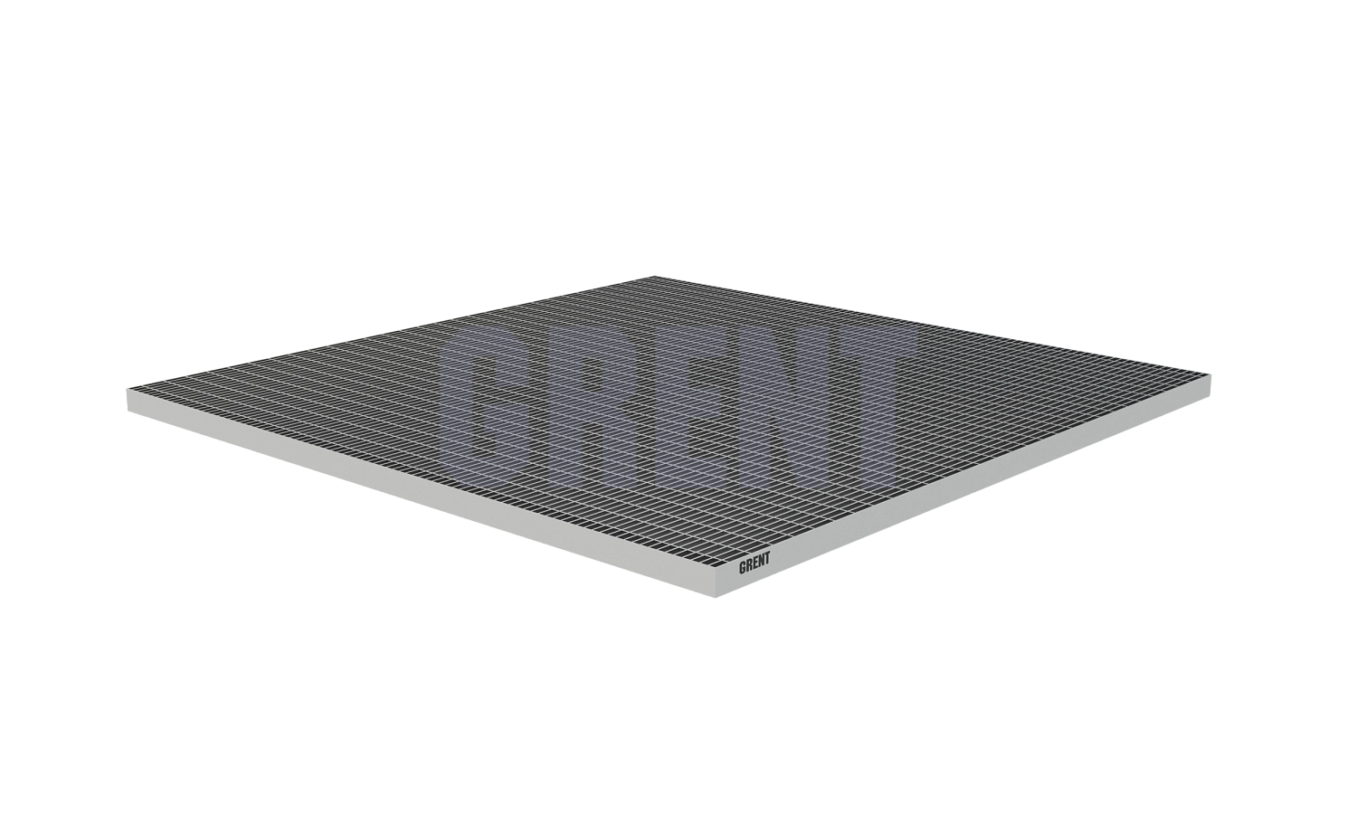 Прессованный настил из нержавеющей стали GRENT 33х11 1000х1000